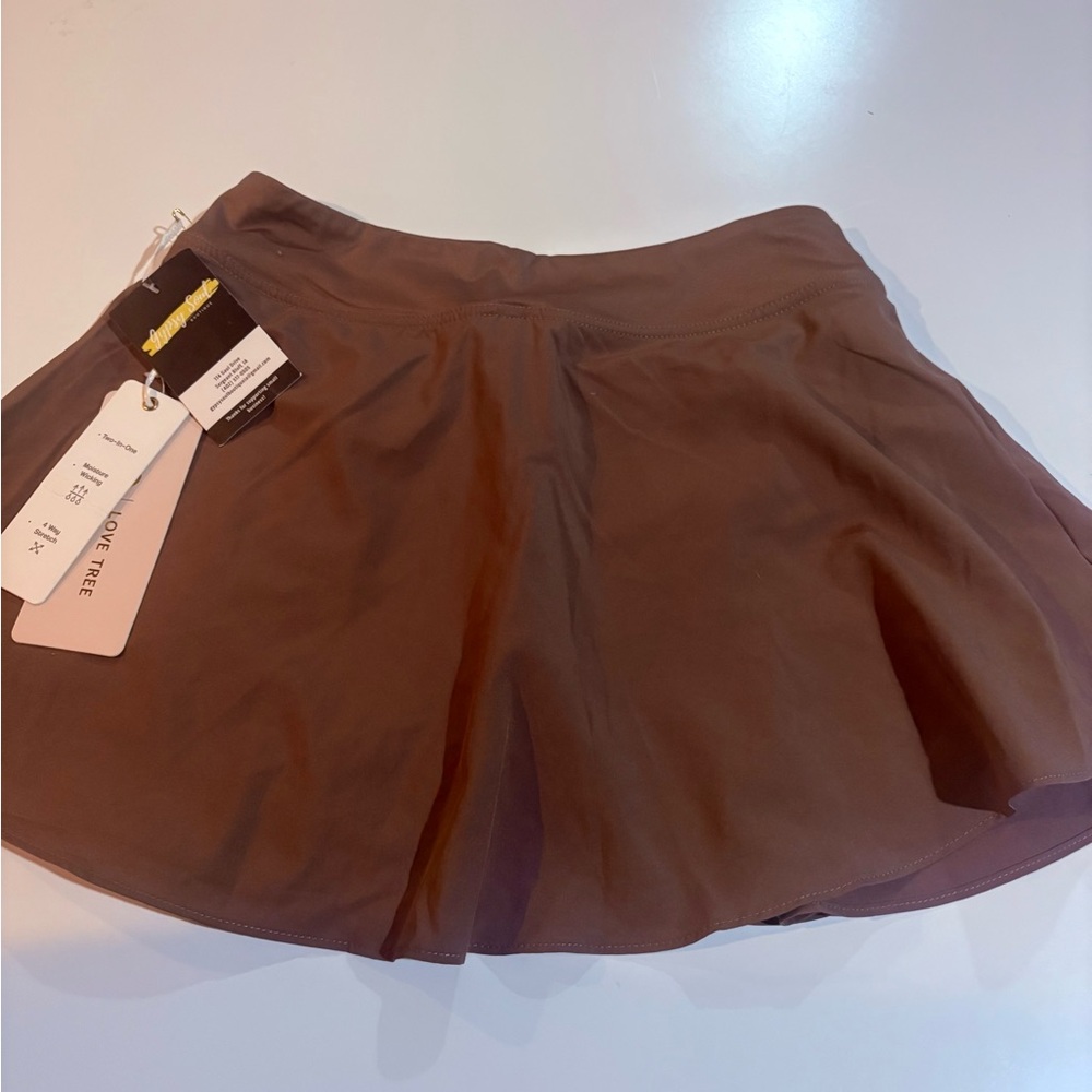 Women's Brown/Tan Athletic Skirt
